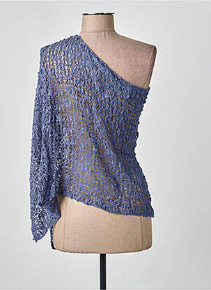 Top croială cambrată fără mâneci albastru deschis BLEU MANDARINE femeie