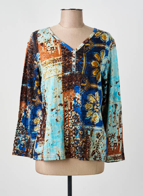 Tricou albastru ORIENTIQUE NATURALLY femeie