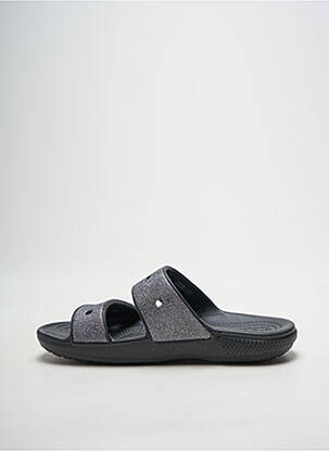 Mulete/saboți vârf deschis toc plat până la 3 cm argintiu CROCS femeie