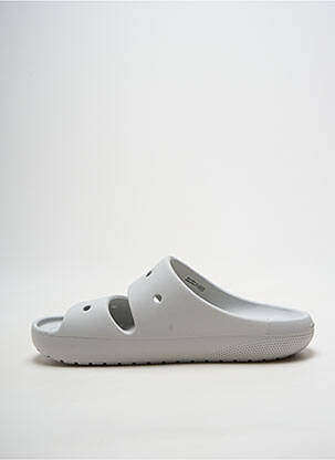 Mulete/saboți vârf deschis toc plat până la 3 cm gri CROCS femeie