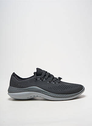 Adidași vârf rotund toc plat până la 3 cm negru CROCS femeie