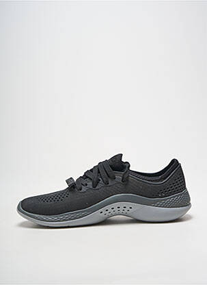 Adidași vârf rotund toc plat până la 3 cm negru CROCS femeie