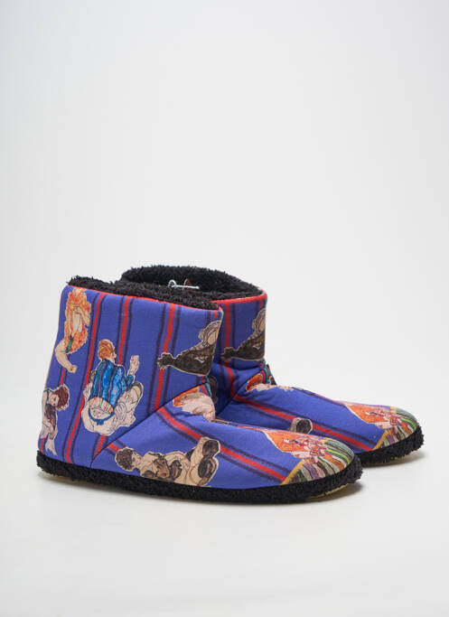 Papuci/Pantofi de casă albastru RUBAN ROUGE femeie