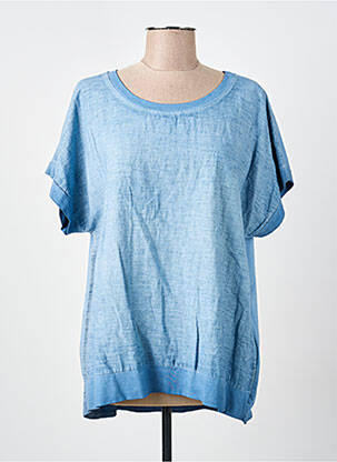 Top albastru COULEURS DU TEMPS femeie