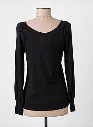 Tricou mâneci lungi mâneci lungi negru COULEURS DU TEMPS femeie