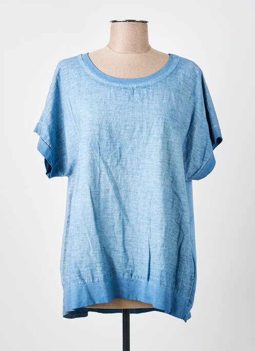 Top albastru COULEURS DU TEMPS femeie