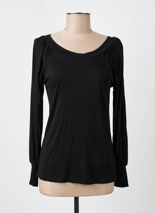 Tricou negru COULEURS DU TEMPS femeie