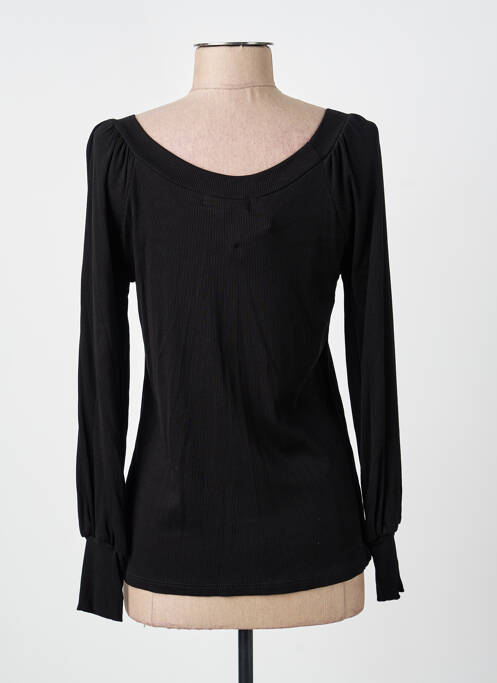 Tricou negru COULEURS DU TEMPS femeie