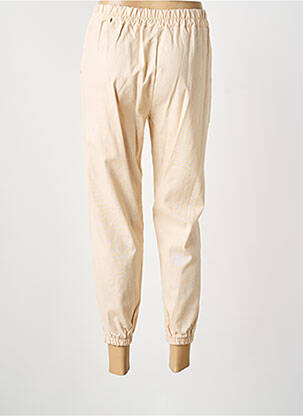 Pantalon drept elasticitate mărime normală bej COULEURS DU TEMPS femeie