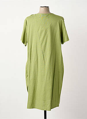 Rochie midi mâneci lungi mâneci lungi verde COULEURS DU TEMPS femeie