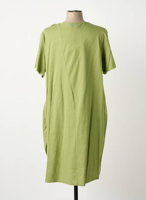 Rochie midi verde COULEURS DU TEMPS femeie