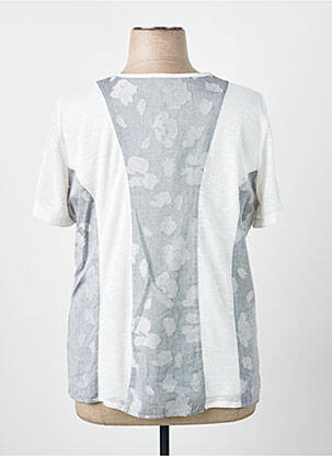 Tricou imprimeu fantezie mâneci scurte alb MERI & ESCA femeie