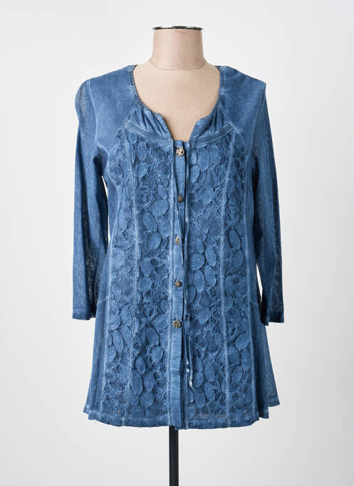 Vestă cu mâneci lungi albastru MERI & ESCA femeie