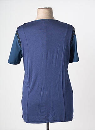 Tricou croială dreaptă mâneci scurte albastru MERI & ESCA femeie