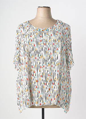 Top alb GUY DUBOUIS femeie