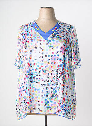 Top albastru FRANCE RIVOIRE femeie