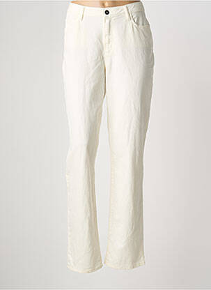 Pantalon slim elasticitate mărime normală bej GUY DUBOUIS femme