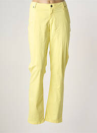 Pantalon slim elasticitate mărime normală galben MERI & ESCA femme
