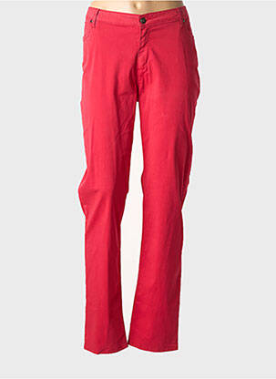 Pantalon slim elasticitate mărime normală roșu MERI & ESCA femme