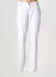 Pantalon drept elasticitate mărime normală alb MERI & ESCA femme