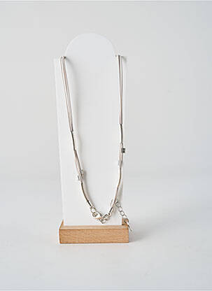 Colier materiale metalice argintiu ALEX ARTE femeie