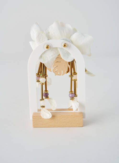 Cercei materiale placate cu aur alb MI MARIA MORENA femme