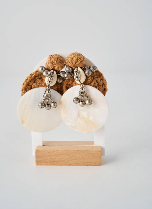 Cercei bej MI MARIA MORENA femme