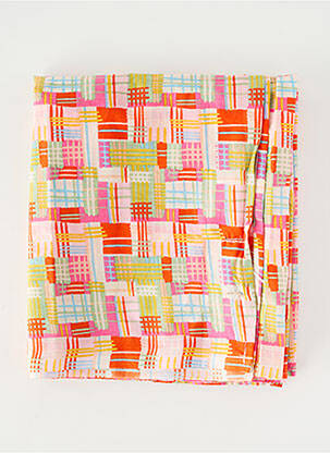 Eșarfă țesătură poplin roz KALI YOG femme