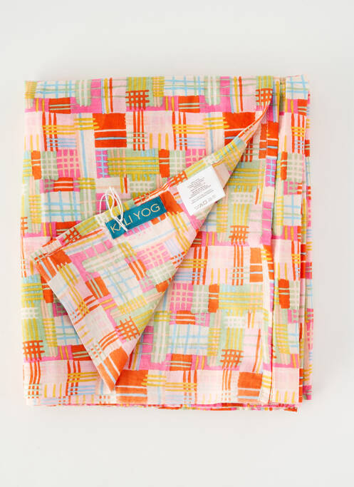 Eșarfă țesătură poplin roz KALI YOG femme