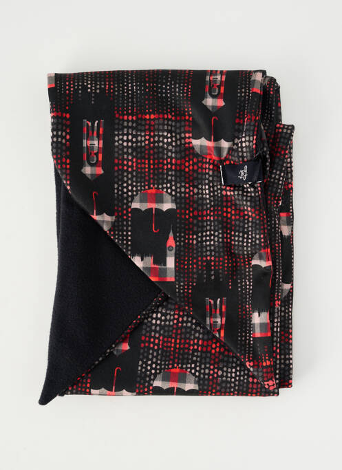 Eșarfă efect material satinat negru FST HANDWEAR femme