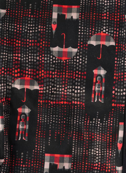 Eșarfă efect material satinat negru FST HANDWEAR femme