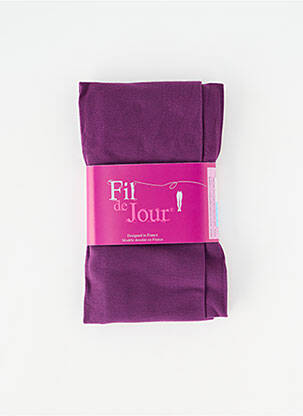 Colanți elasticitate violet FIL DE JOIE femeie