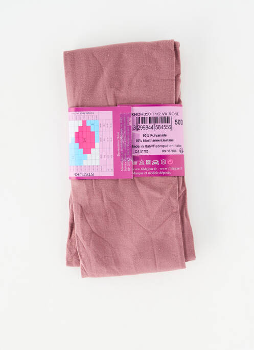 Colanți roz FIL DE JOIE femeie