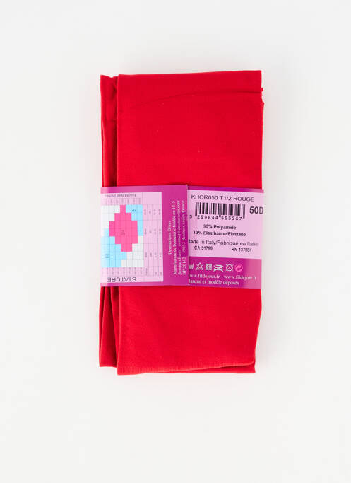 Colanți roșu FIL DE JOIE femeie