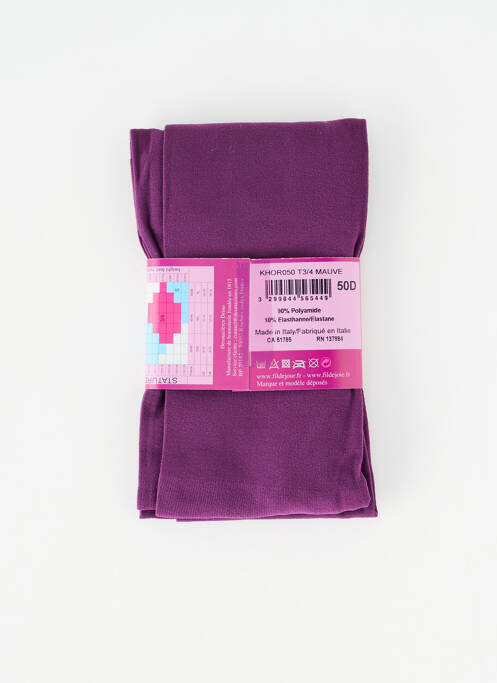 Colanți violet FIL DE JOIE femeie