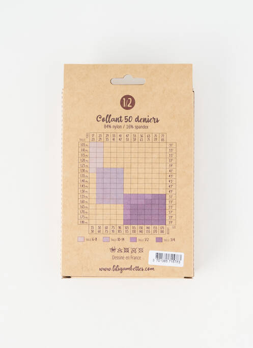 Colanți roz LILI GAMBETTES femeie