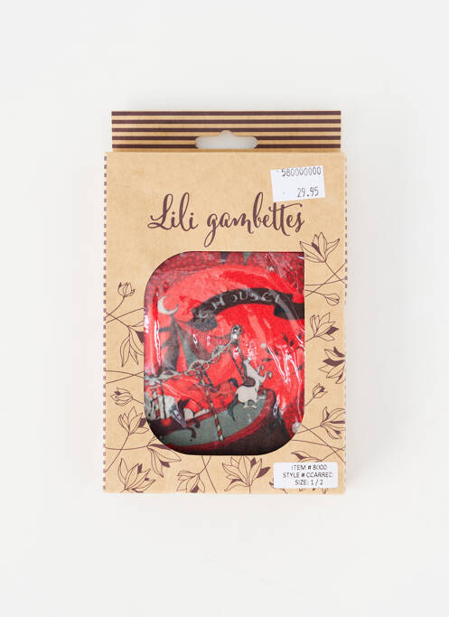 Colanți roșu LILI GAMBETTES femeie