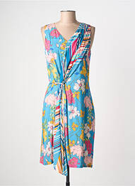 Rochie midi imprimeu floral fără mâneci albastru MERI & ESCA femme