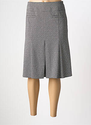 Fustă midi căptușeală textilă negru GUY DUBOUIS femme