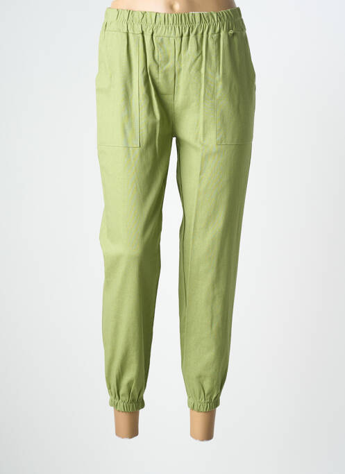 Pantalon 7/8 verde COULEURS DU TEMPS femeie