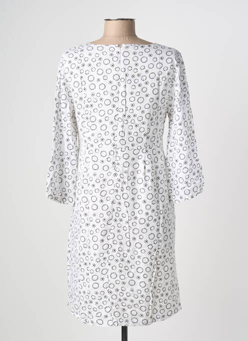 Rochie scurtă închidere cu fermoar la spate mâneci lungi alb SURKANA femme