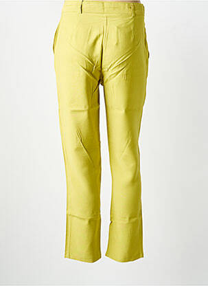 Pantalon slim țesătură poplin mărime normală verde deschis SURKANA femeie