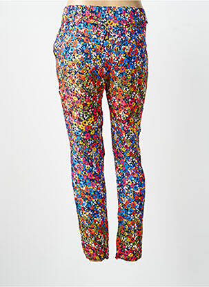 Pantalon slim talie elastică mărime normală albastru SURKANA femeie