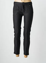 Pantalon 7/8 închidere cu fermoar sub clapetă cu nasturi mărime normală negru SURKANA femeie