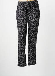 Pantalon slim talie elastică mărime normală negru SURKANA femeie