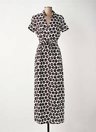 Rochie lungă mâneci scurte mâneci scurte maro SURKANA femme