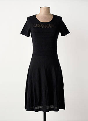Rochie midi mâneci scurte mâneci scurte negru SURKANA femeie
