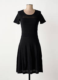 Rochie midi mâneci scurte mâneci scurte negru SURKANA femme