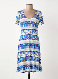 Rochie scurtă mâneci scurte mâneci scurte albastru SURKANA femme