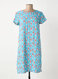 Rochie scurtă mâneci scurte mâneci scurte albastru SURKANA femme